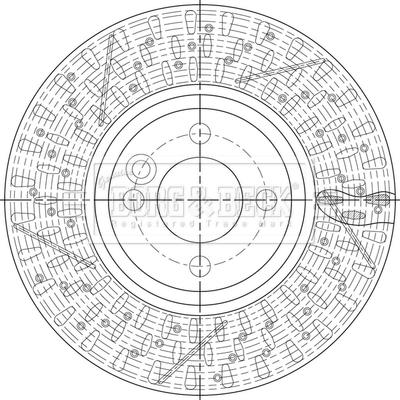 Borg & Beck BBD5247 - Jarrulevy inparts.fi