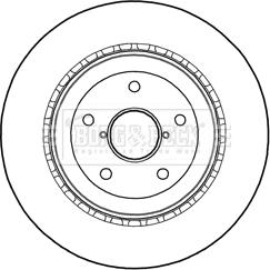 Borg & Beck BBD5252 - Jarrulevy inparts.fi