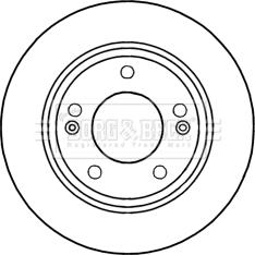 Borg & Beck BBD5257 - Jarrulevy inparts.fi