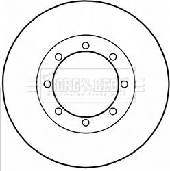 Borg & Beck BBD5212 - Jarrulevy inparts.fi