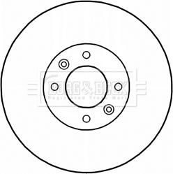 Borg & Beck BBD5234 - Jarrulevy inparts.fi