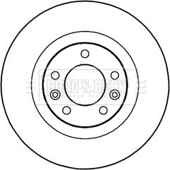 Borg & Beck BBD5235 - Jarrulevy inparts.fi