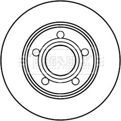 Borg & Beck BBD5221 - Jarrulevy inparts.fi