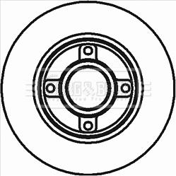 Borg & Beck BBD5796S - Jarrulevy inparts.fi