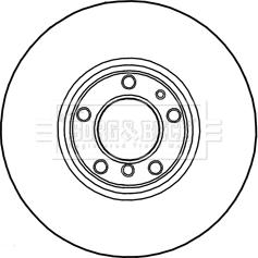 Borg & Beck BBD5745S - Jarrulevy inparts.fi