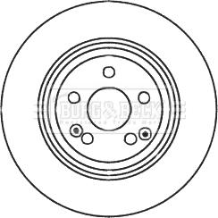 Borg & Beck BBD6028S - Jarrulevy inparts.fi