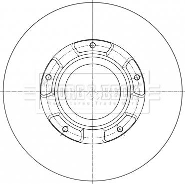 Borg & Beck BBD6073S - Jarrulevy inparts.fi