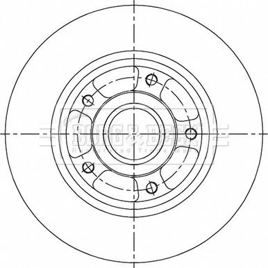 Borg & Beck BBD6149S - Jarrulevy inparts.fi