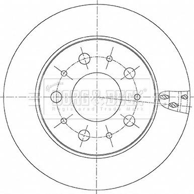 Borg & Beck BBD6156S - Jarrulevy inparts.fi