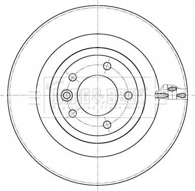 Borg & Beck BBD6108S - Jarrulevy inparts.fi