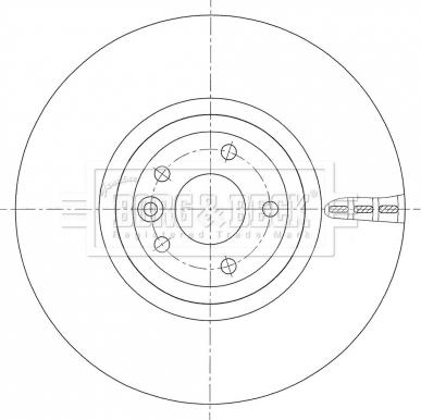 Borg & Beck BBD6103S - Jarrulevy inparts.fi