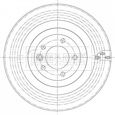 Borg & Beck BBD6107S - Jarrulevy inparts.fi