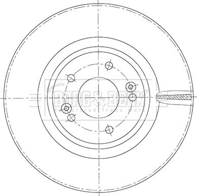 Borg & Beck BBD6112S - Jarrulevy inparts.fi