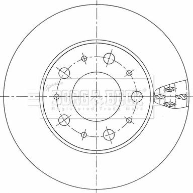 Borg & Beck BBD6125S - Jarrulevy inparts.fi