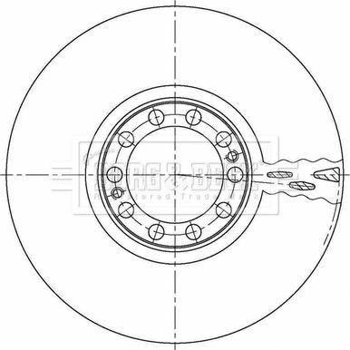 Borg & Beck BBD32932 - Jarrulevy inparts.fi