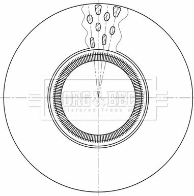 Borg & Beck BBD32599 - Jarrulevy inparts.fi