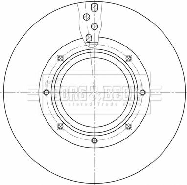 Borg & Beck BBD32595 - Jarrulevy inparts.fi