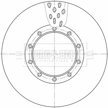 Borg & Beck BBD32596 - Jarrulevy inparts.fi