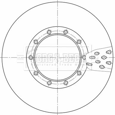 Borg & Beck BBD32596 - Jarrulevy inparts.fi