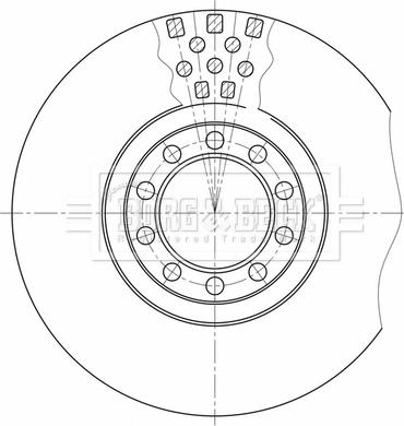 Borg & Beck BBD32598 - Jarrulevy inparts.fi