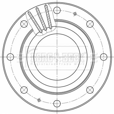 Borg & Beck BBD32597 - Jarrulevy inparts.fi