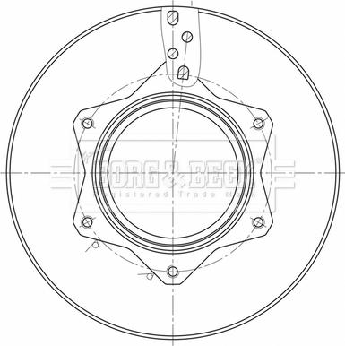 Borg & Beck BBD32649 - Jarrulevy inparts.fi