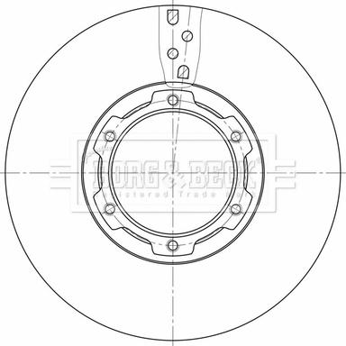 Borg & Beck BBD32644 - Jarrulevy inparts.fi