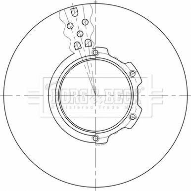 Borg & Beck BBD32648 - Jarrulevy inparts.fi