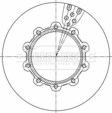 Borg & Beck BBD32642 - Jarrulevy inparts.fi