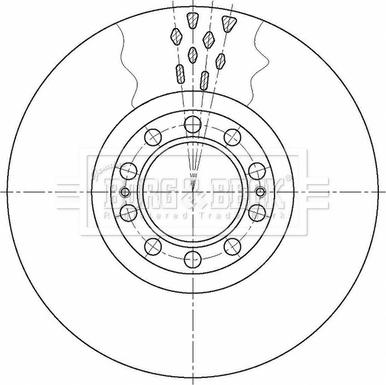 Borg & Beck BBD32655 - Jarrulevy inparts.fi