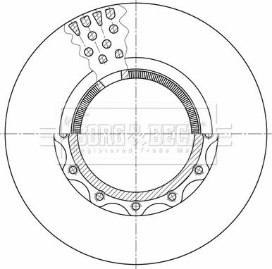 Borg & Beck BBD32656 - Jarrulevy inparts.fi