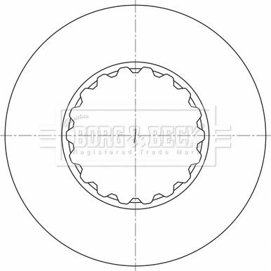 Borg & Beck BBD32658 - Jarrulevy inparts.fi