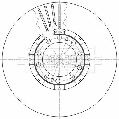 Borg & Beck BBD32657 - Jarrulevy inparts.fi