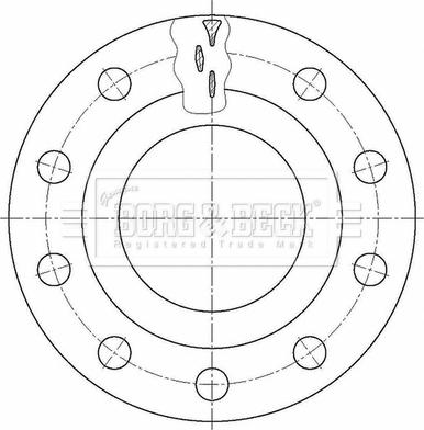 Borg & Beck BBD32661 - Jarrulevy inparts.fi