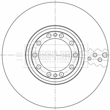 Borg & Beck BBD32609 - Jarrulevy inparts.fi