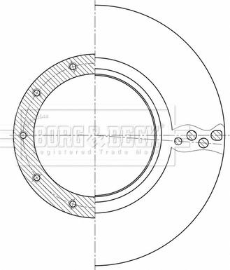 Borg & Beck BBD32606 - Jarrulevy inparts.fi