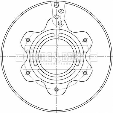 Borg & Beck BBD32600 - Jarrulevy inparts.fi