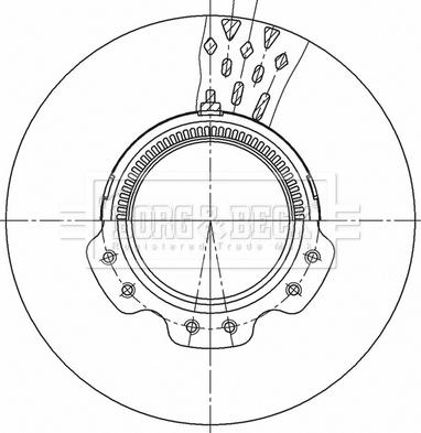 Borg & Beck BBD32601 - Jarrulevy inparts.fi