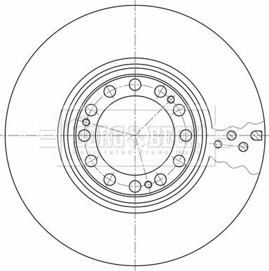 Borg & Beck BBD32608 - Jarrulevy inparts.fi