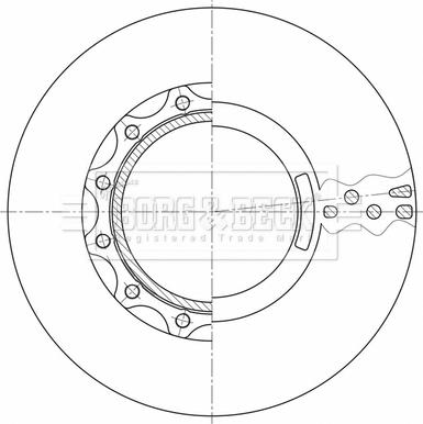 Borg & Beck BBD32614 - Jarrulevy inparts.fi