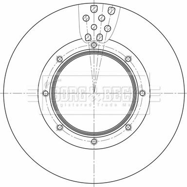 Borg & Beck BBD32611 - Jarrulevy inparts.fi