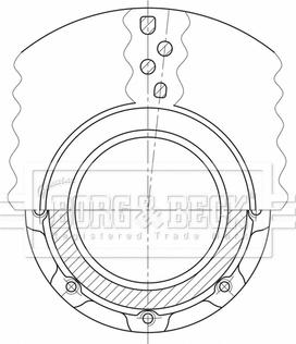 Borg & Beck BBD32634 - Jarrulevy inparts.fi