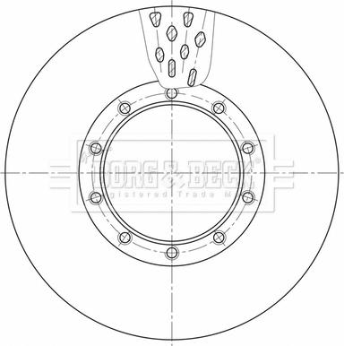 Borg & Beck BBD32631 - Jarrulevy inparts.fi