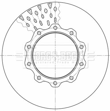 Borg & Beck BBD32638 - Jarrulevy inparts.fi