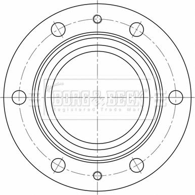 Borg & Beck BBD32633 - Jarrulevy inparts.fi