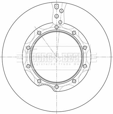 Borg & Beck BBD32632 - Jarrulevy inparts.fi