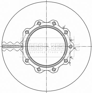 Borg & Beck BBD32637 - Jarrulevy inparts.fi