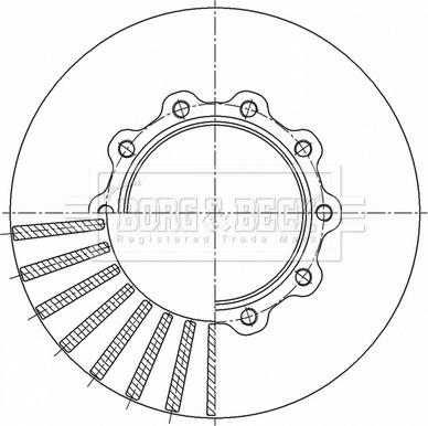 Borg & Beck BBD32625 - Jarrulevy inparts.fi