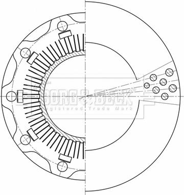 Borg & Beck BBD32620 - Jarrulevy inparts.fi