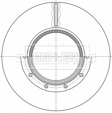 Borg & Beck BBD32623 - Jarrulevy inparts.fi